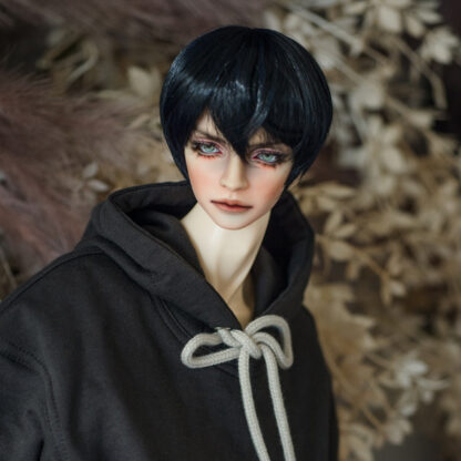 leekeworld soft cut real black art wig