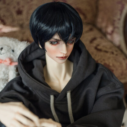 leekeworld soft cut real black art wig