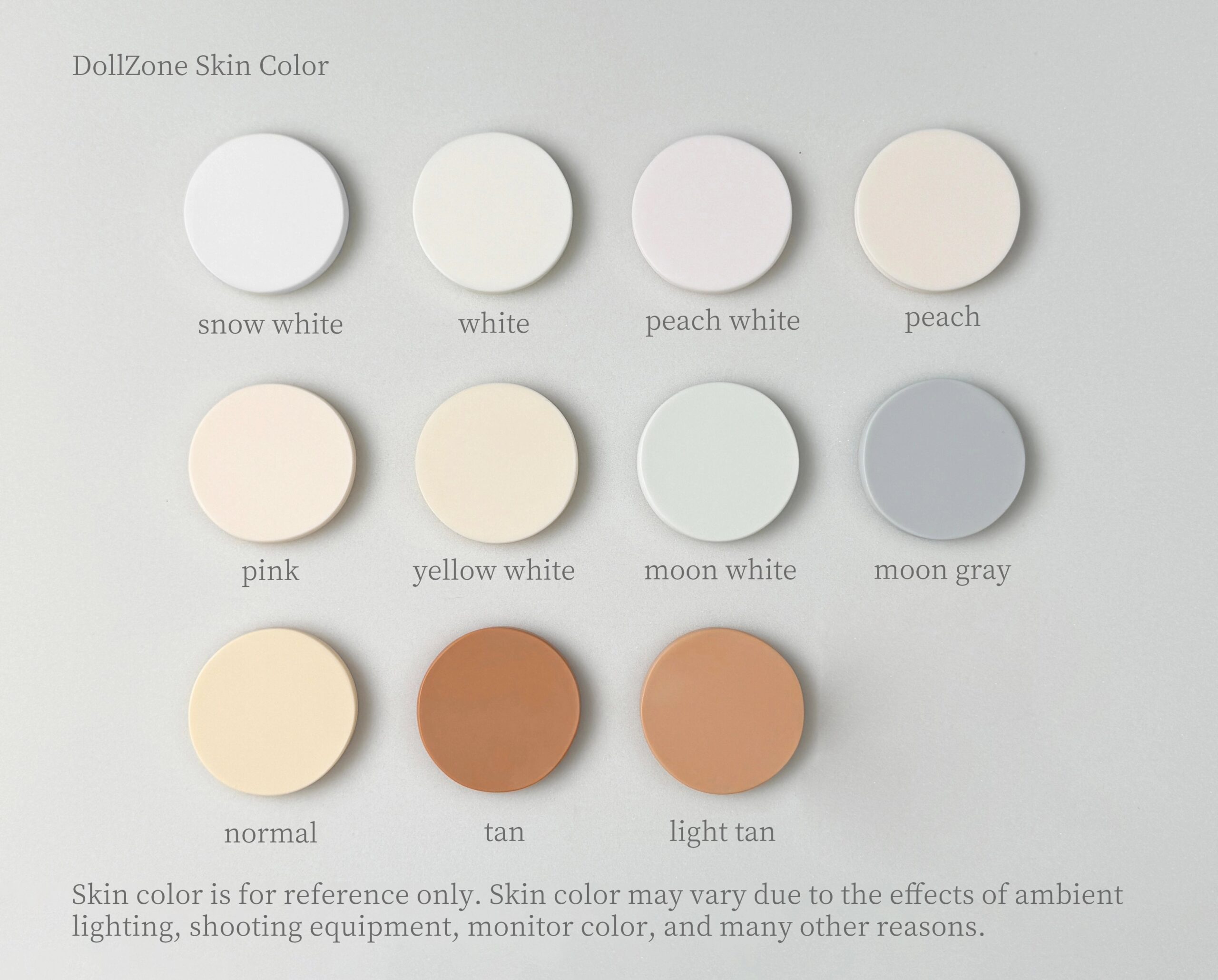 doll zone skin colors 2025