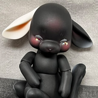 8cm Tobi Rabbit, Black