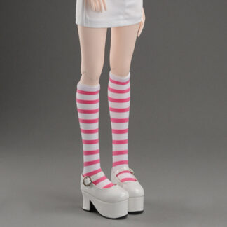 dollmore sd pink stripe knee socks