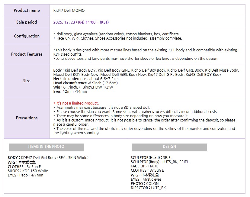 luts kid47 delf momo