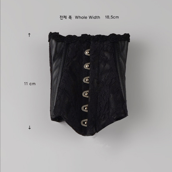 dollmore model sd black basic corset