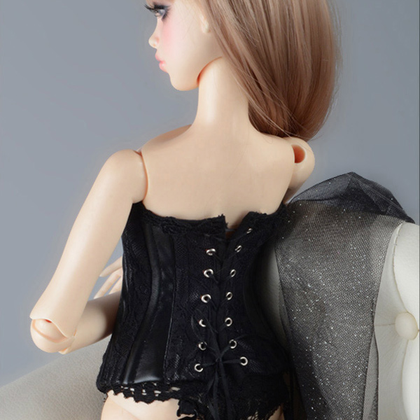 dollmore model sd black basic corset
