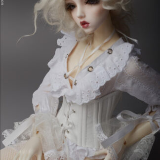 dollmore model sd white basic corset