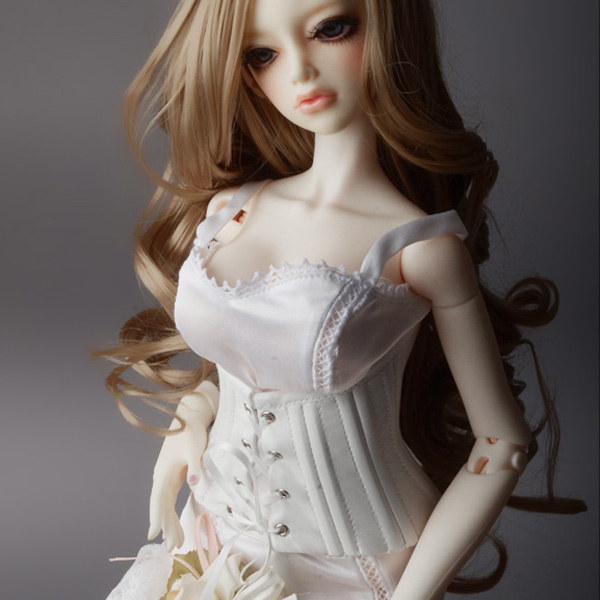 dollmore model sd white basic corset
