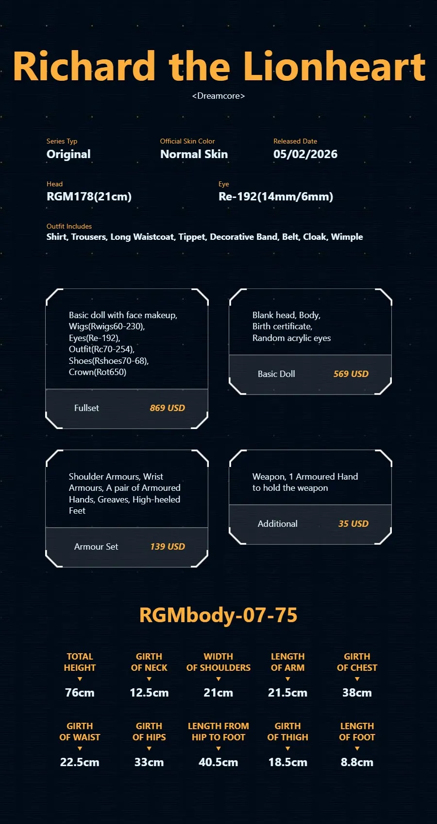 ring doll richard lionheart grown