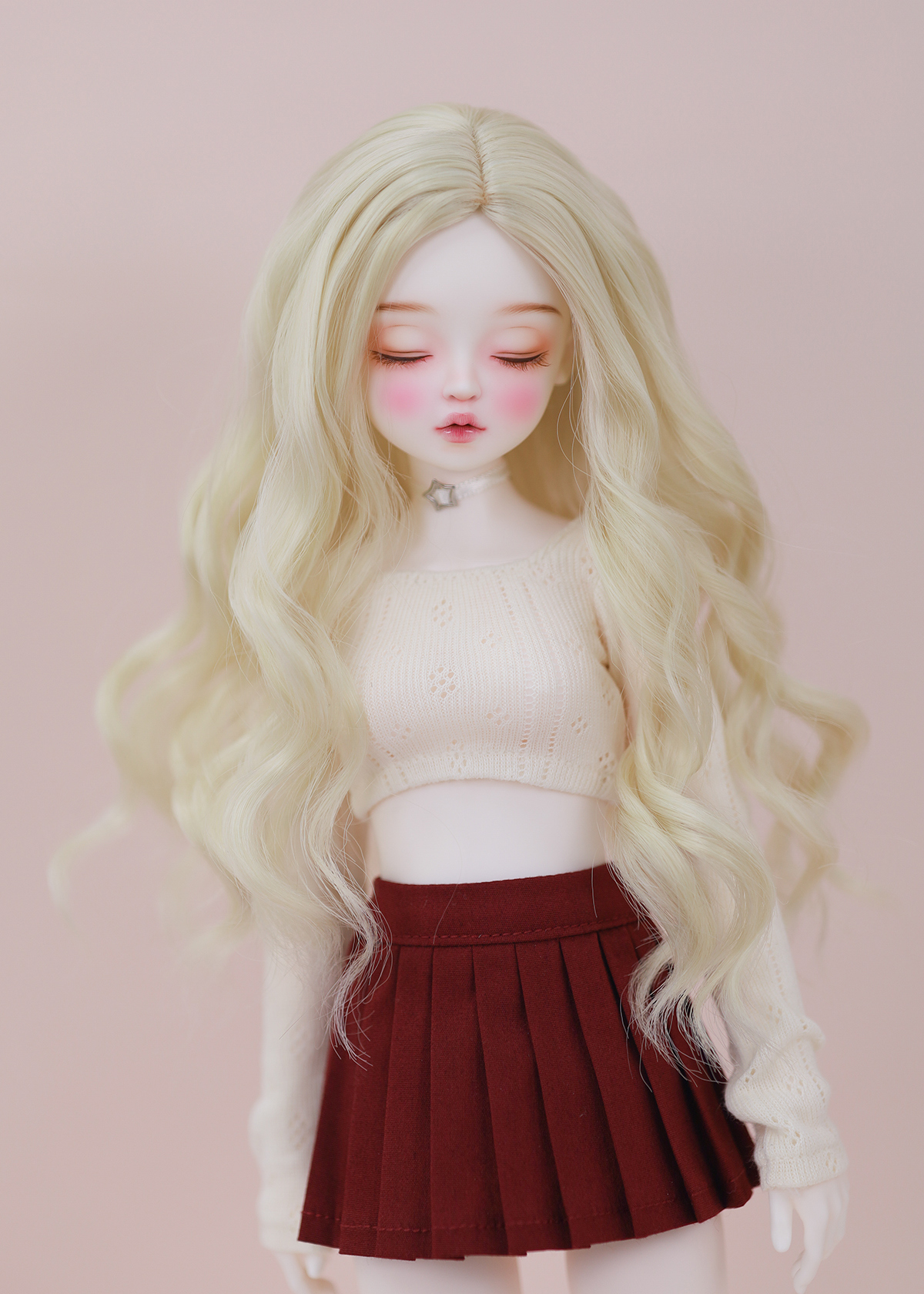 chicabi msd romantic punching crop top