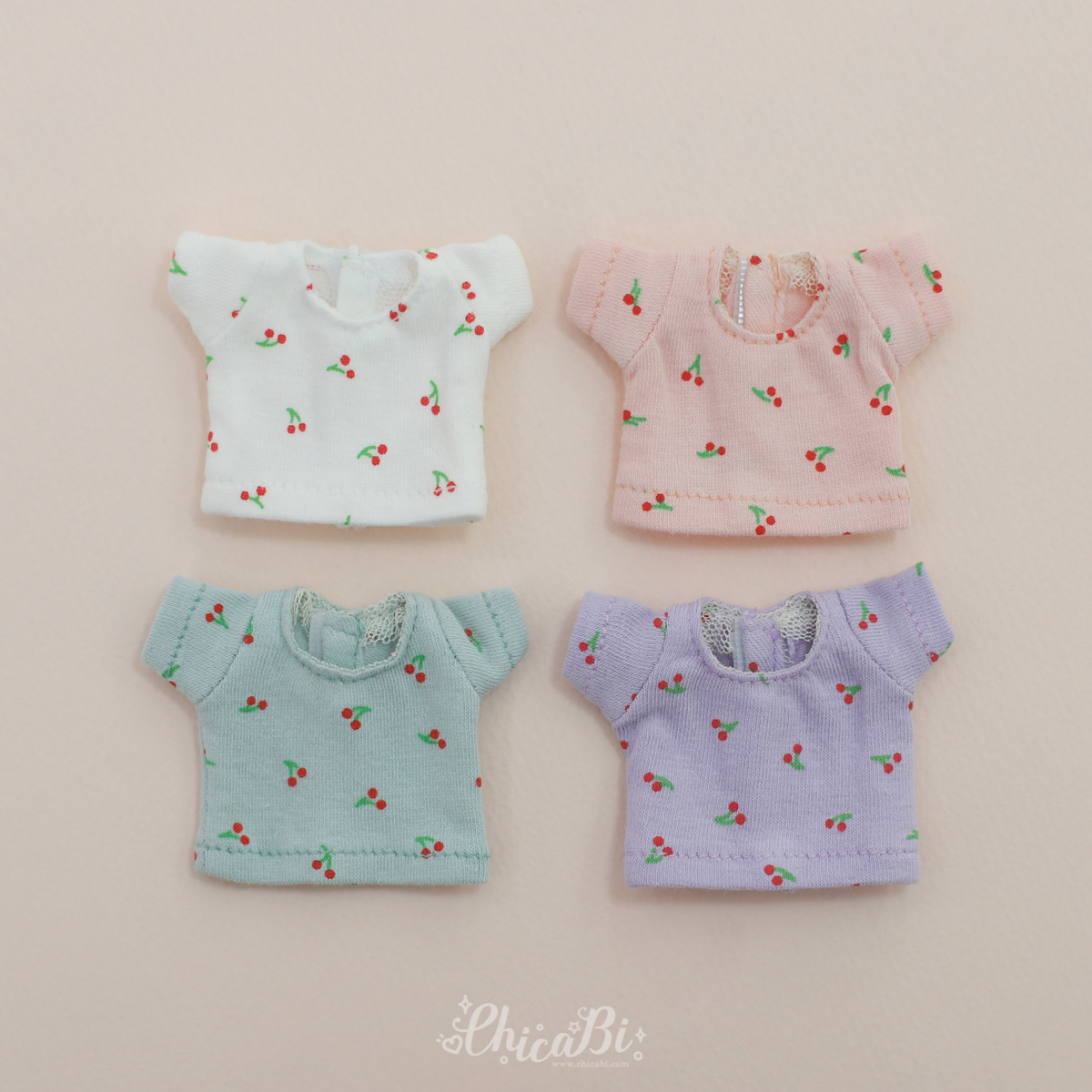 chicabi 16cm cherry short sleeve top