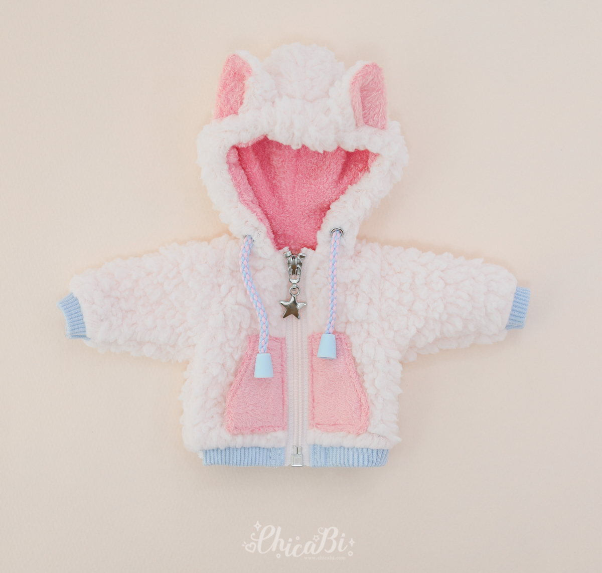 chicabi 16cm pompom fleece