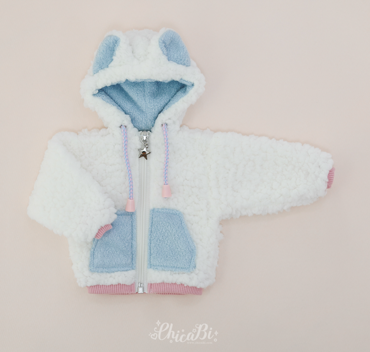 chicabi msd pompom fleece jacket