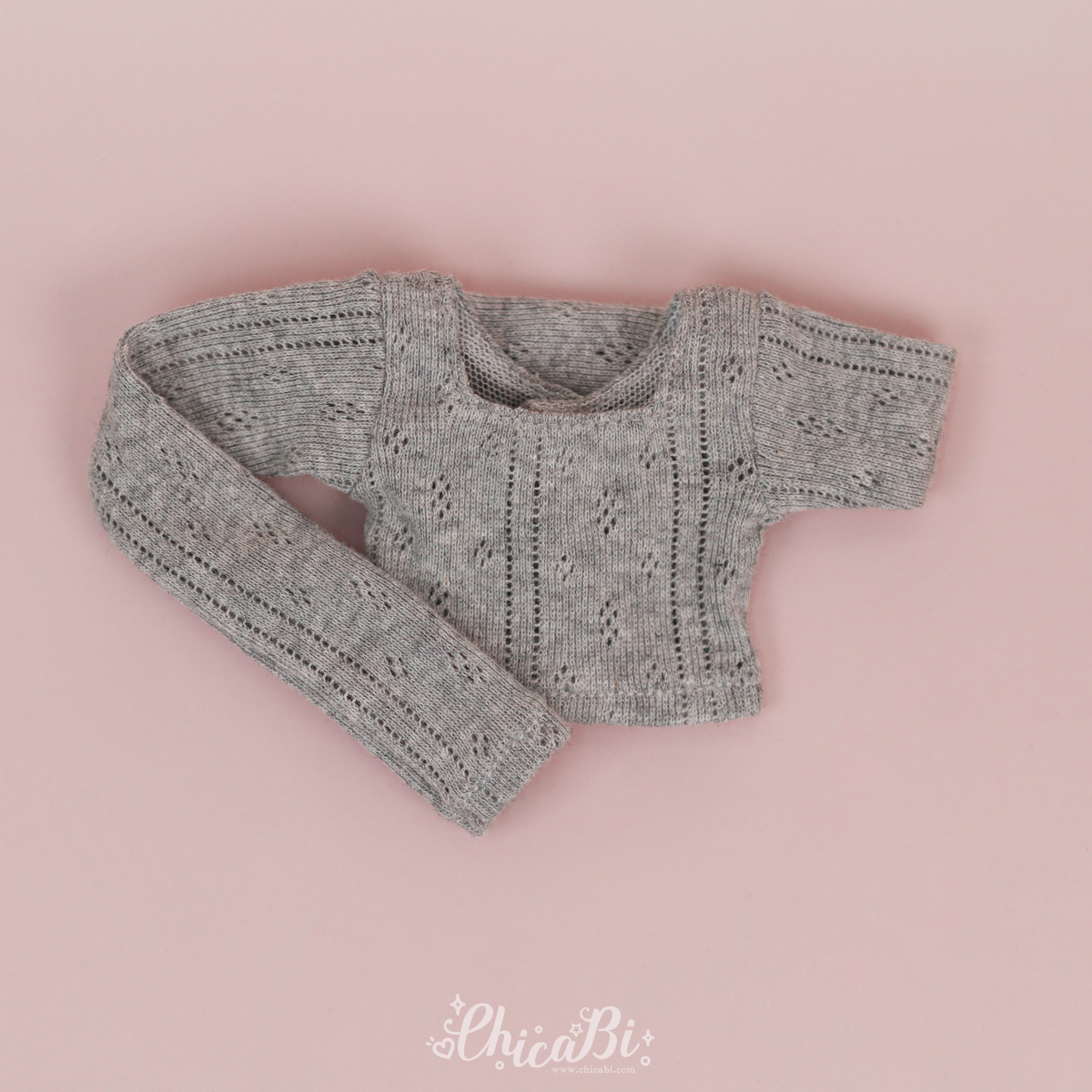 chicabi msd romantic punching crop top