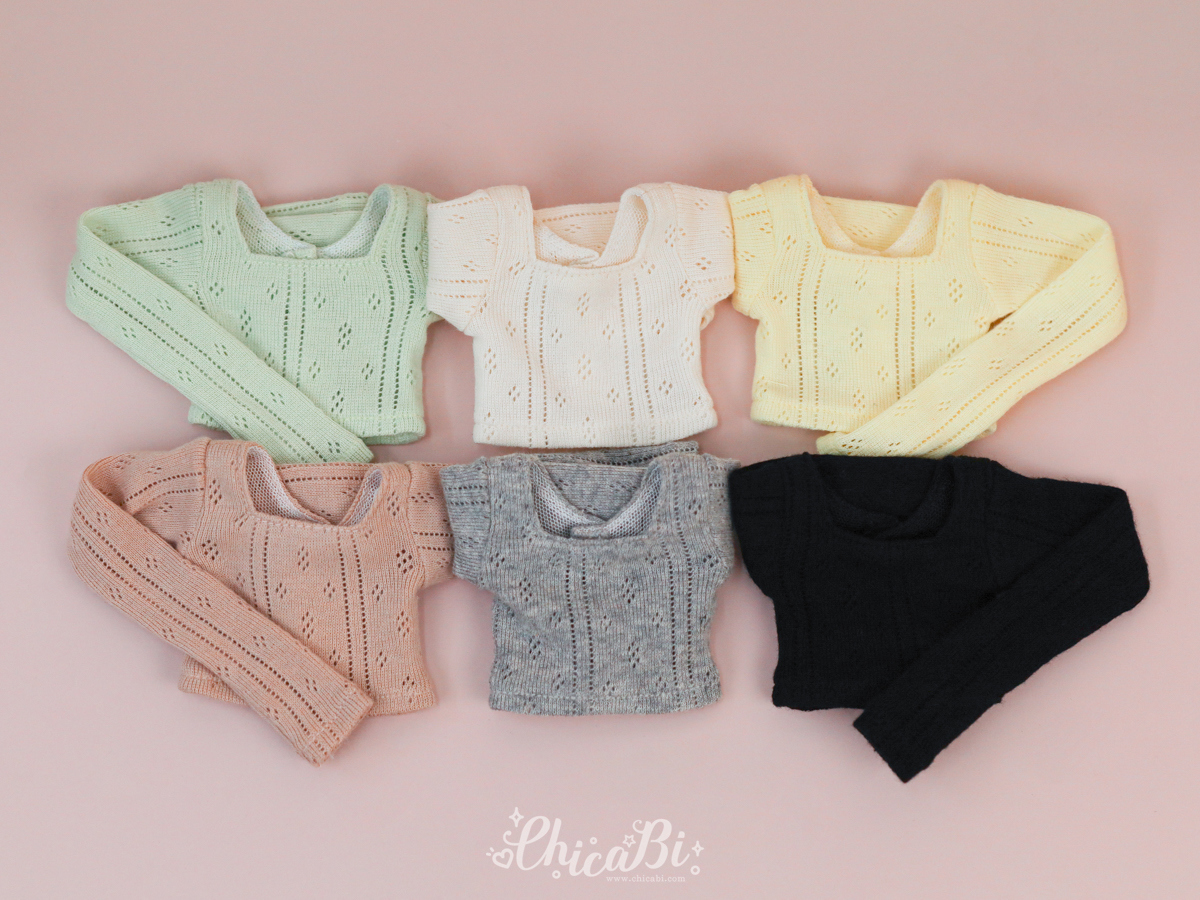 chicabi msd romantic punching crop top