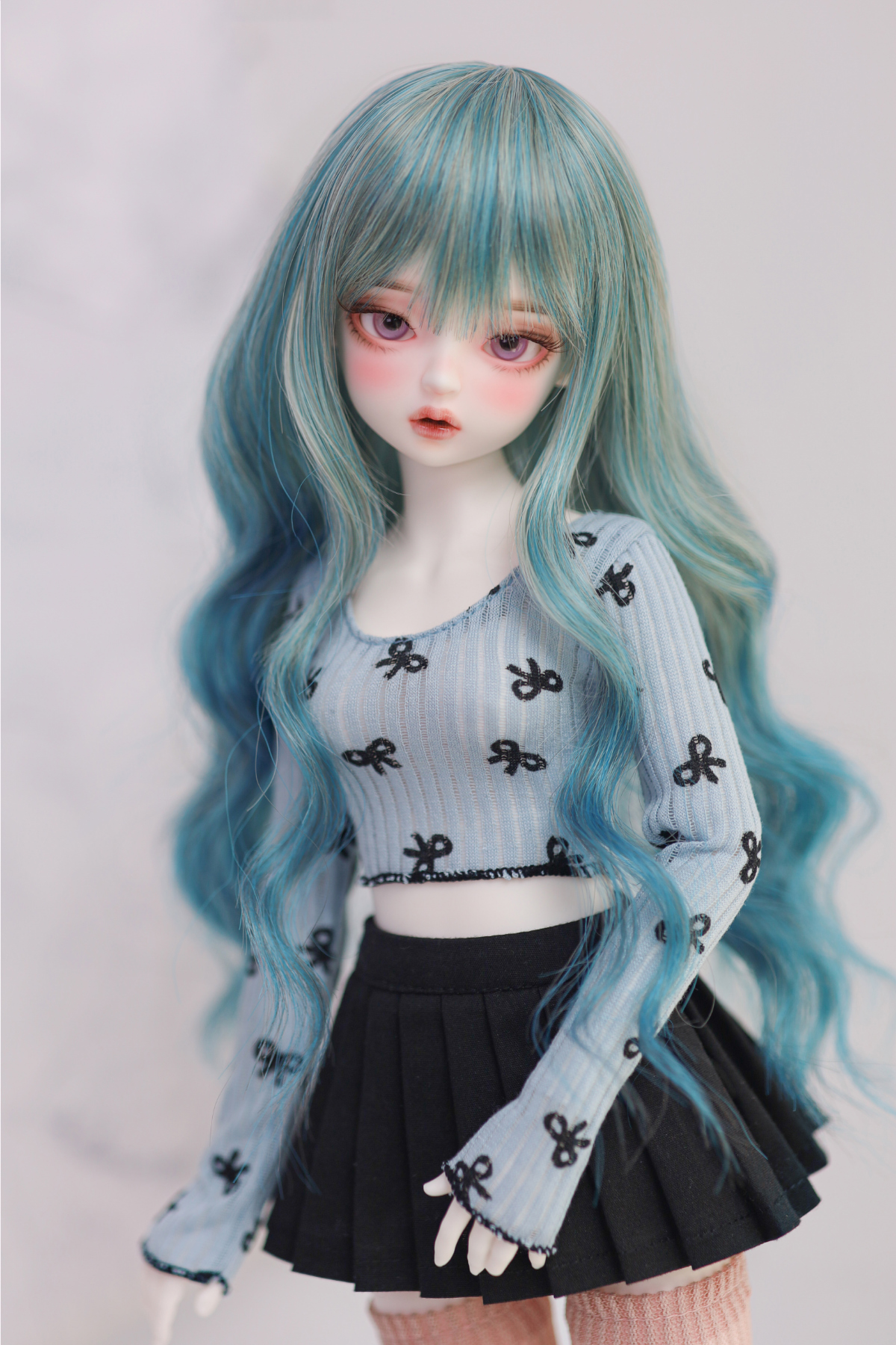 chicabi msd ribbon crop top