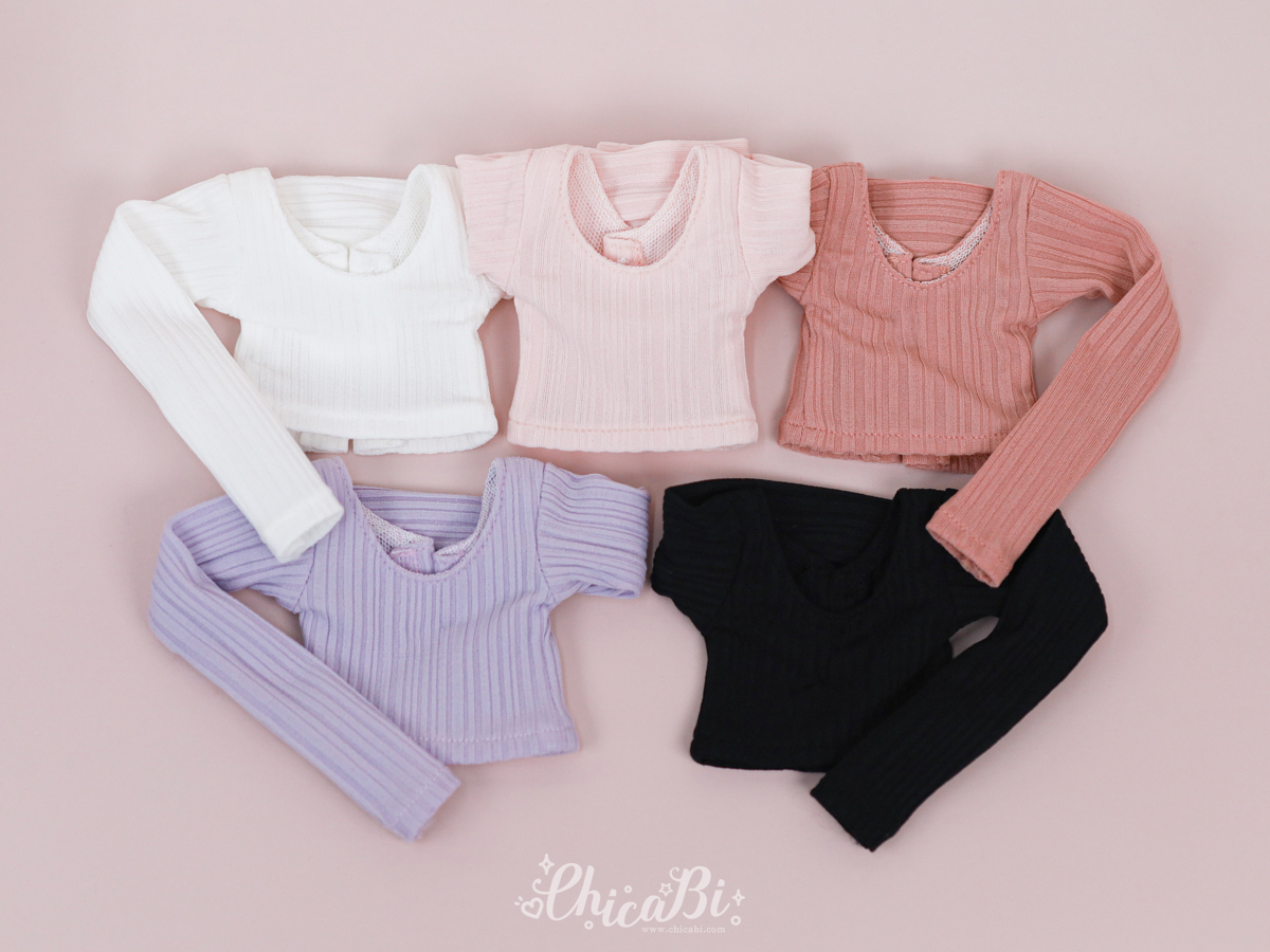 chicabi msd simple line crop top