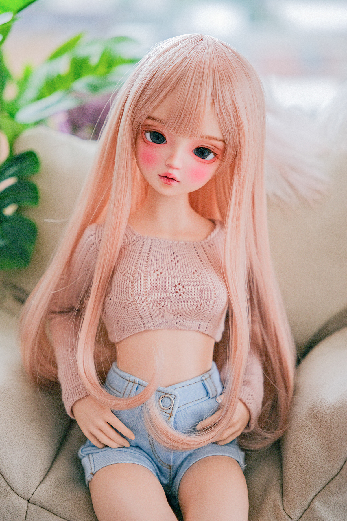 chicabi msd romantic punching crop top