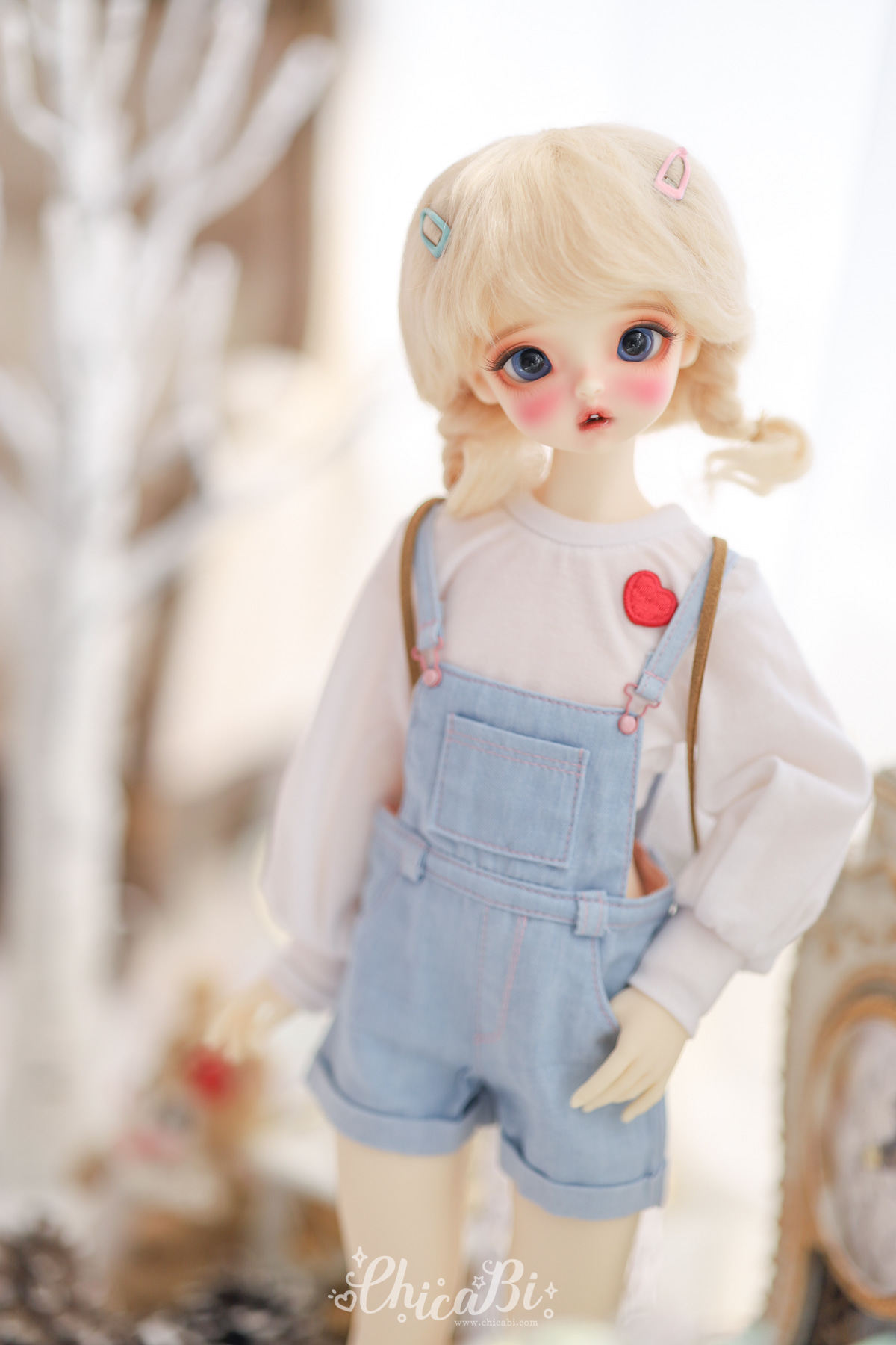 chicabi msd overall shorts