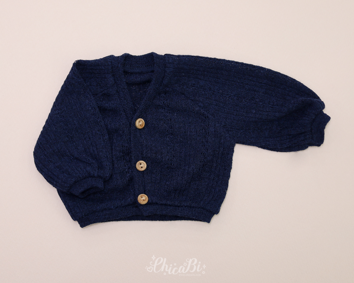 chicabi msd puff sleeve cardigan