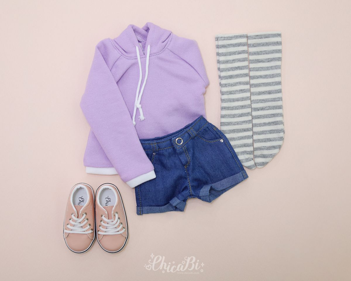 chicabi msd roll up denim shorts