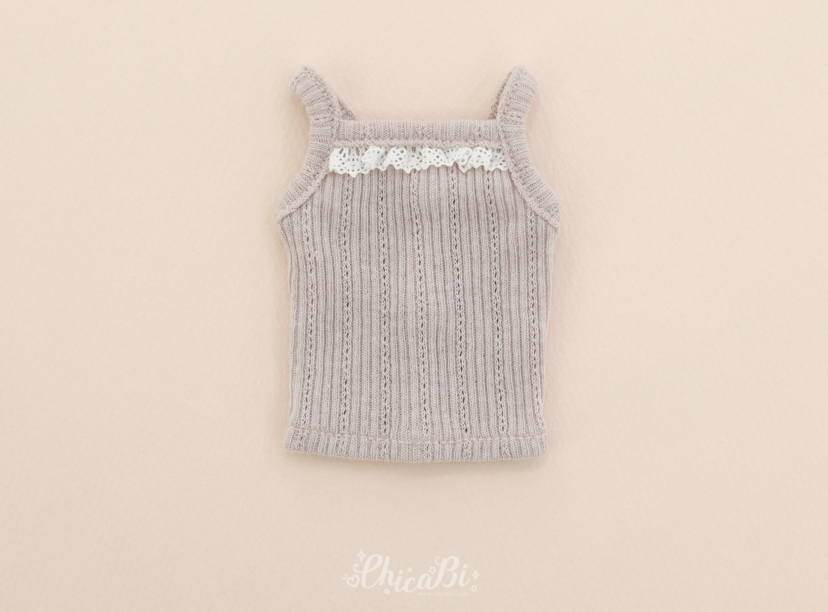 chicabi msd lace sleeveless top