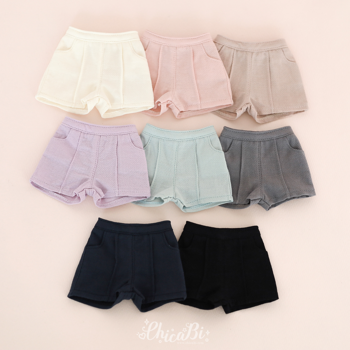 chicabi msd pintuck short pants shorts
