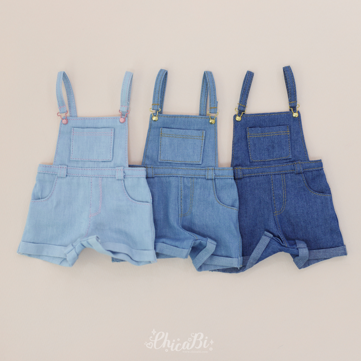 chicabi msd overall shorts