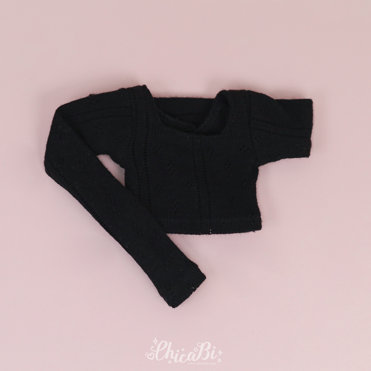 chicabi msd romantic punching crop top