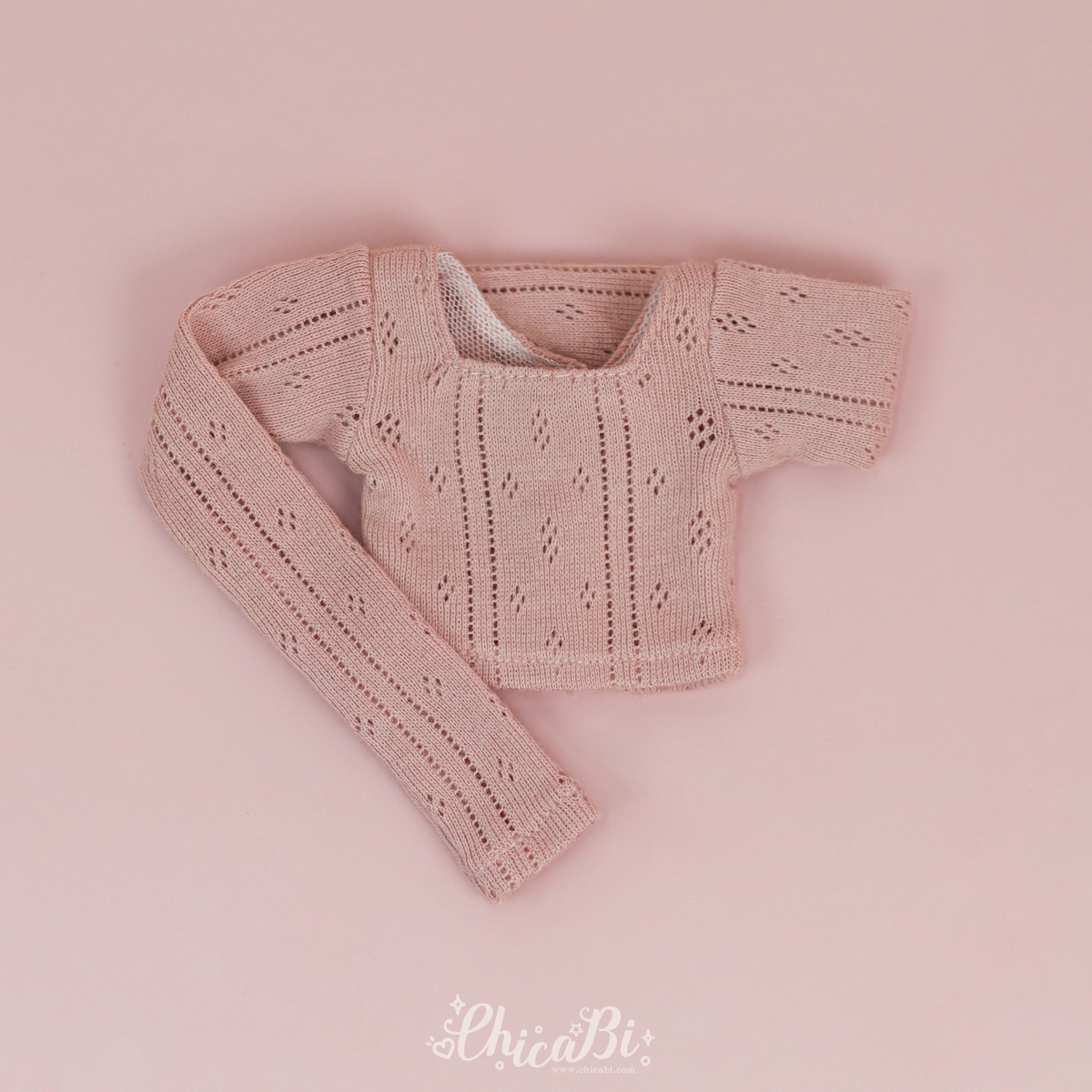 chicabi msd romantic punching crop top