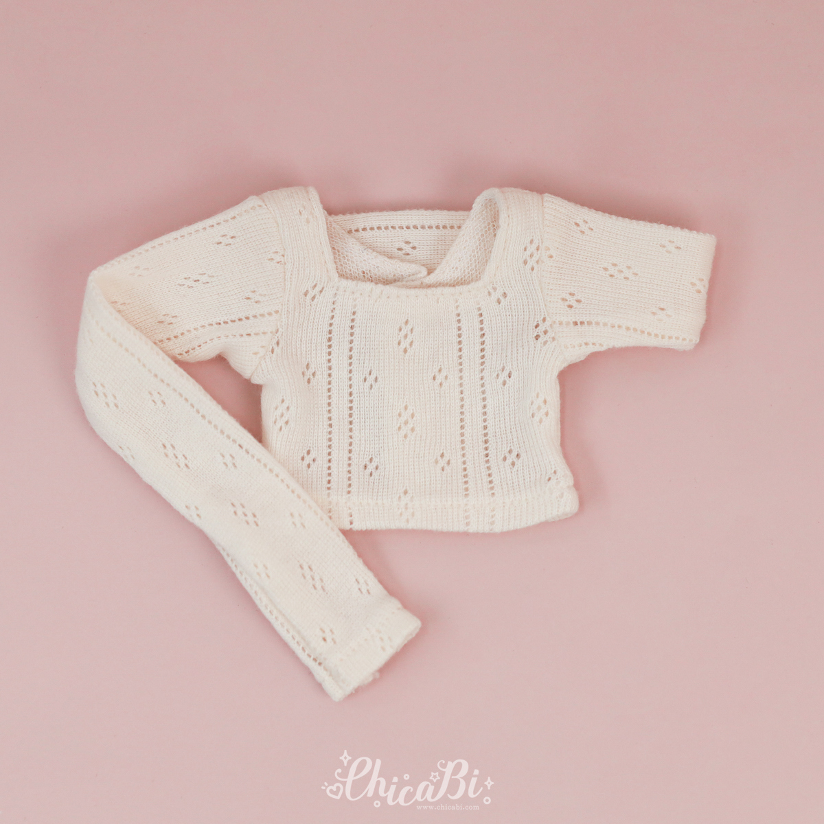 chicabi msd romantic punching crop top