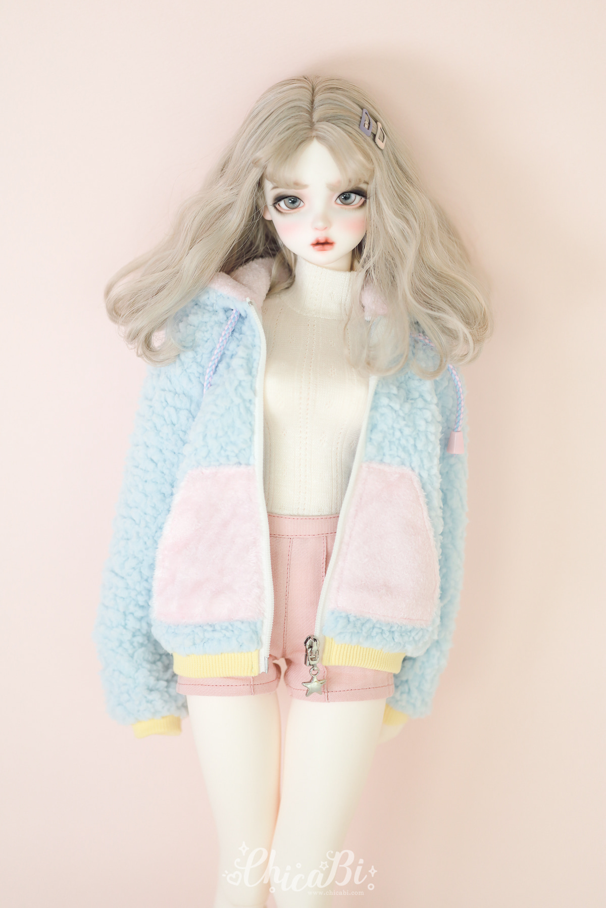 chicabi sd pinktuck shorts