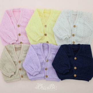 chicabi msd puff sleeve cardigan