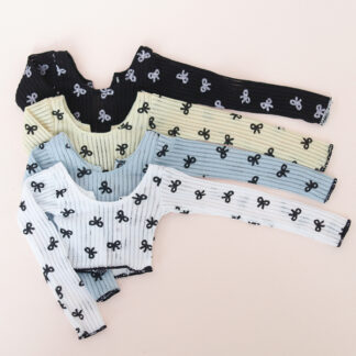 chicabi msd ribbon crop top