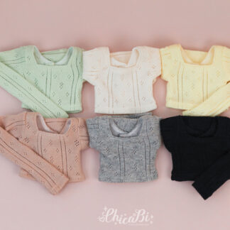 chicabi msd romantic punching crop top