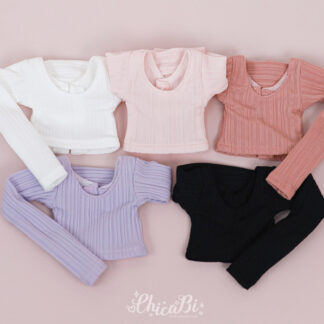 chicabi msd simple line crop top