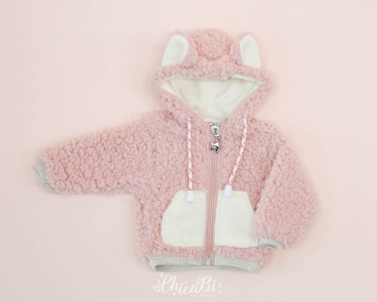 chicabi msd pompom fleece jacket