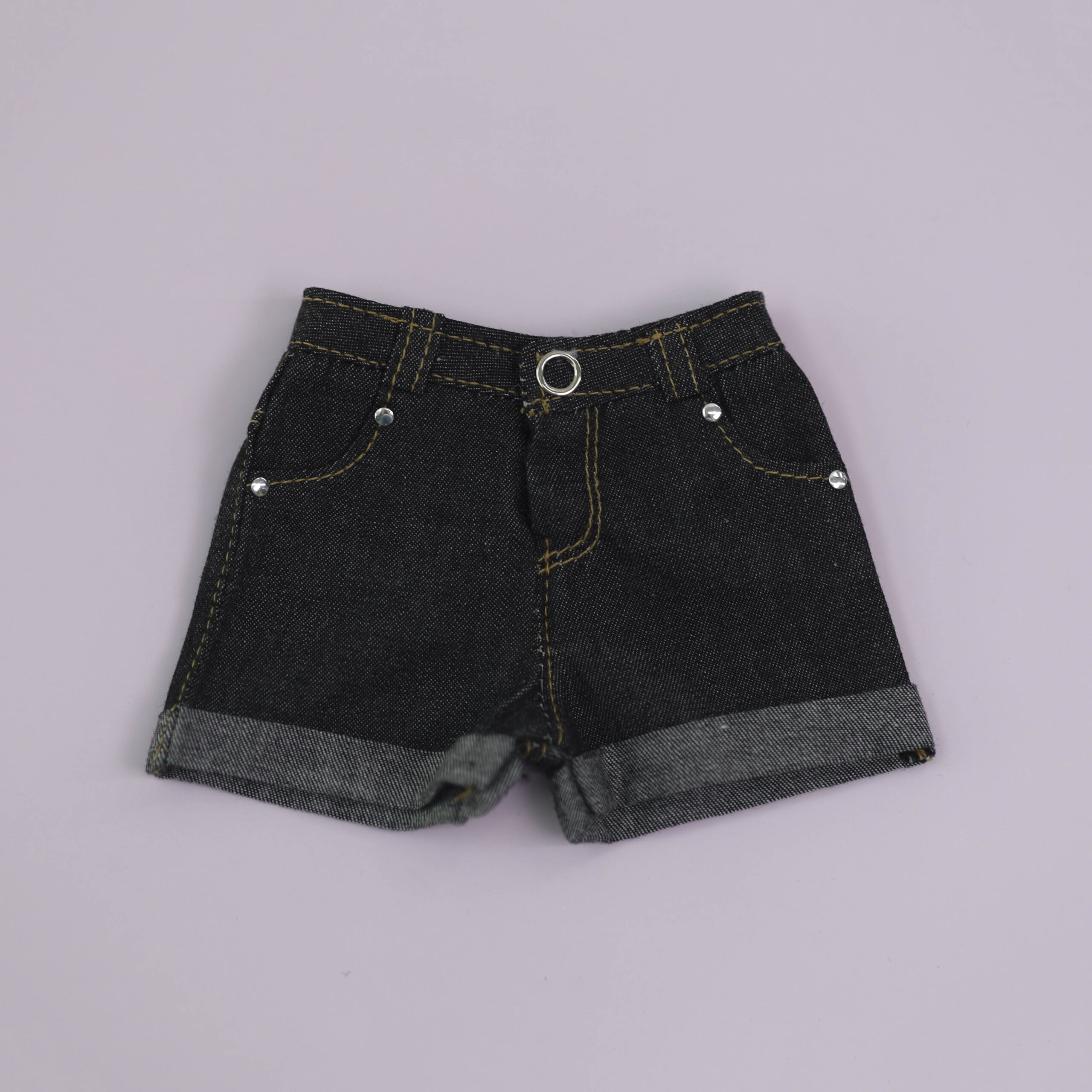 chicabi msd roll up denim shorts