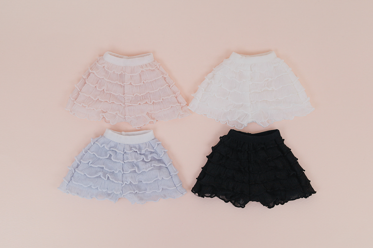 chicabi msd tiered ruffle shorts