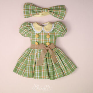 chicabi msd green check dress