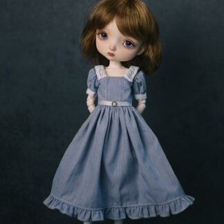 maskcat 26cm blue stripe dress