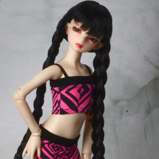 dollmore q pattern tank top pink