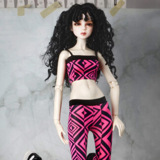 dollmore q pattern tank top pink