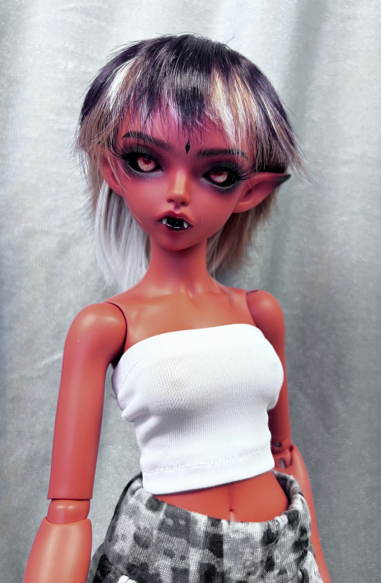 minifee red hwayu vampire elf nocturne doll custom
