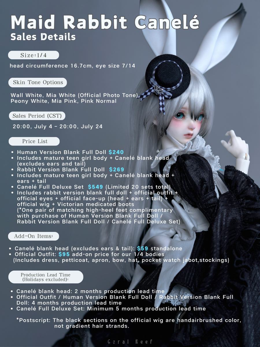 coral reef maid rabbit canele