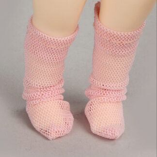 dollmore bebe pink net socks