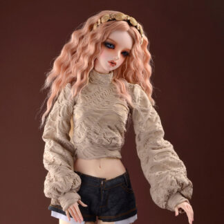 dollmore model beige fancy blouse