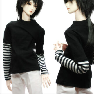 dollmore model stripe sleeve tee