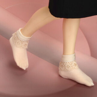 dollmore msd ivory lace top socks