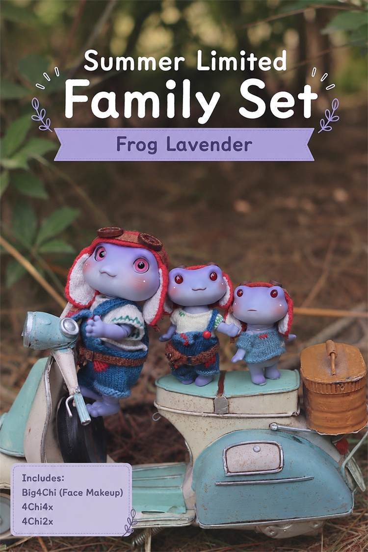 pipos summer limited family set crocodile frog