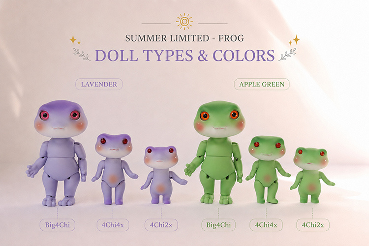 pipos summer limited family set crocodile frog