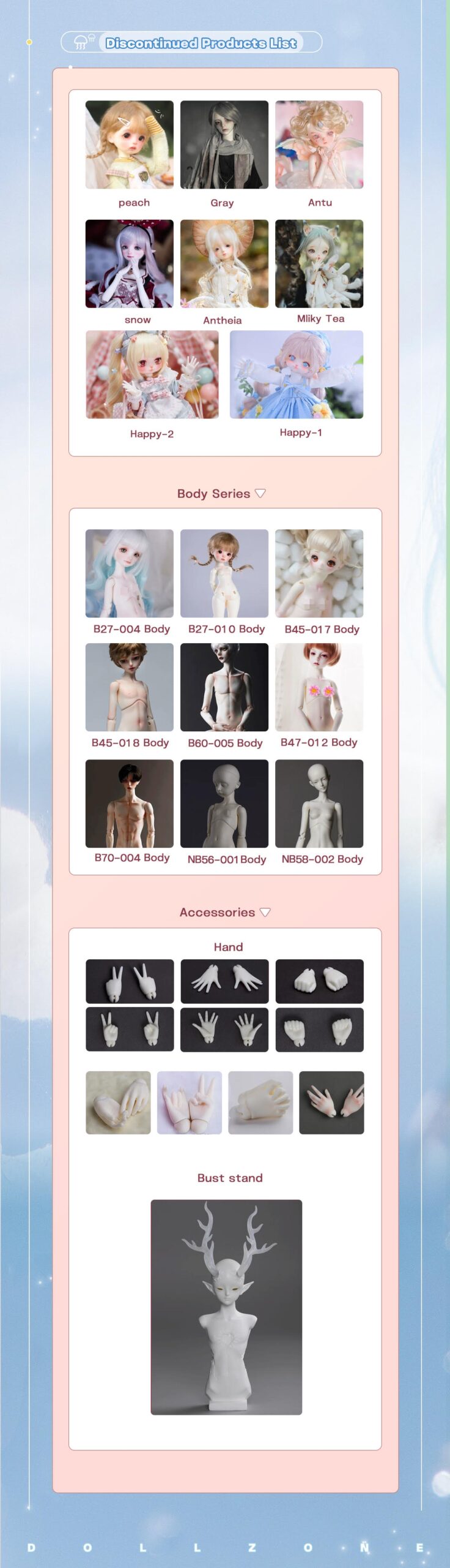 dollzone discontinuation